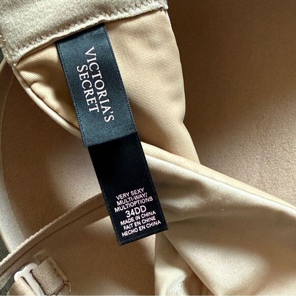 Victoria’s Secret 34DD Bra Very Sexy Multiway Convertible Straps Tan - Picture 9 of 13